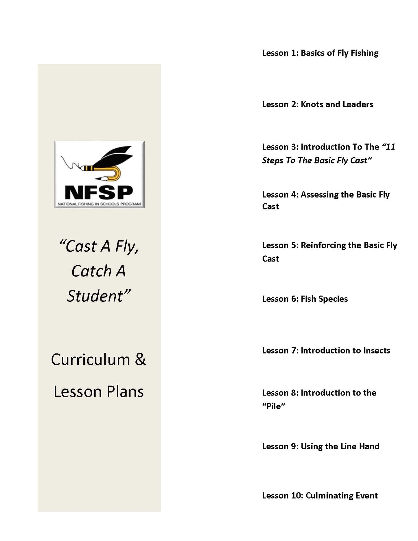 CAFCAS Lesson Plan Booklet